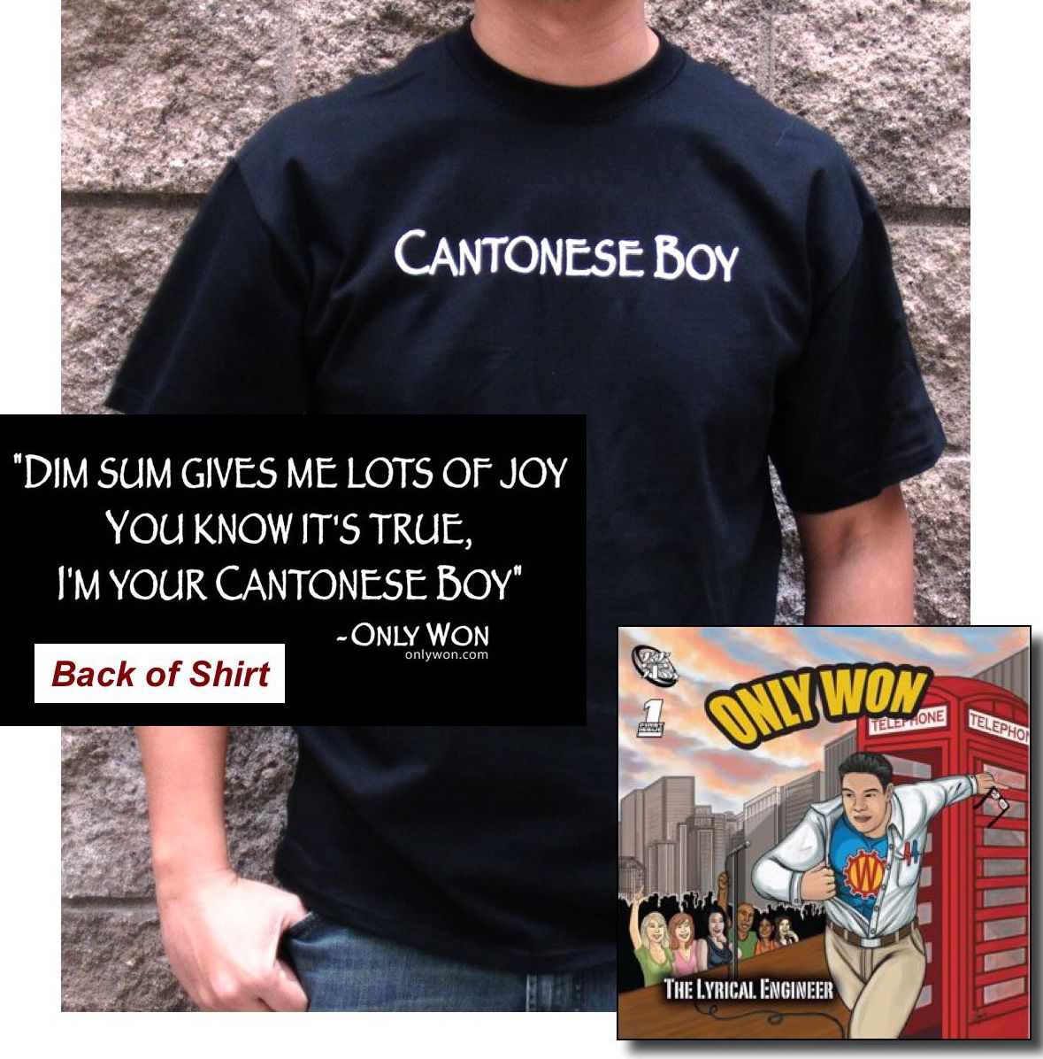 Cantonese Boy Tee/The Lyrical Engineer CD Gift Set Cantonese Boy Tee/The Lyrical Engineer CD Gift Set